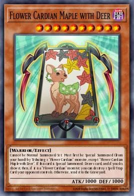 Flower Cardian Maple with Deer