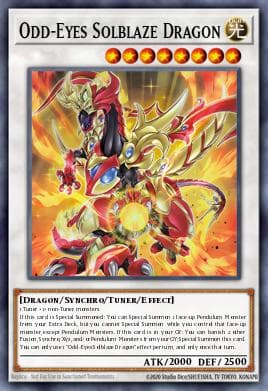 Odd-Eyes Solblaze Dragon