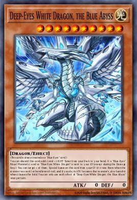 Deep-Eyes White Dragon, the Blue Abyss