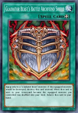 Gladiator Beast's Battle Archfiend Shield