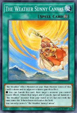 The Weather Sunny Canvas