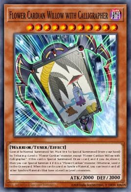 Flower Cardian Willow with Calligrapher