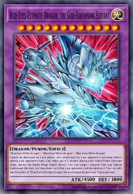 Blue-Eyes Ultimate Dragon, the God-Surpassing Servant
